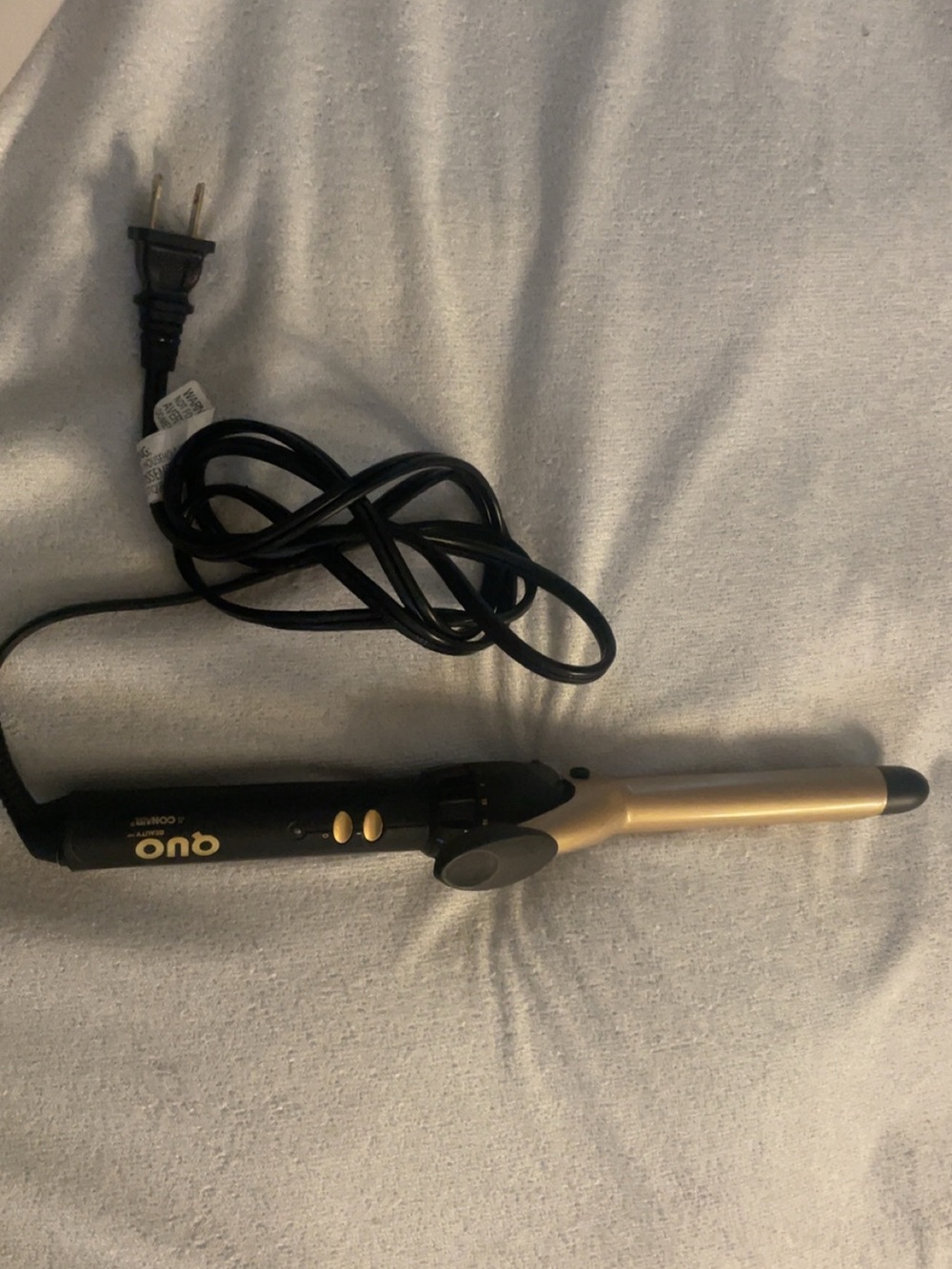 Gold and Black Curling C.N Wand with Clamp -